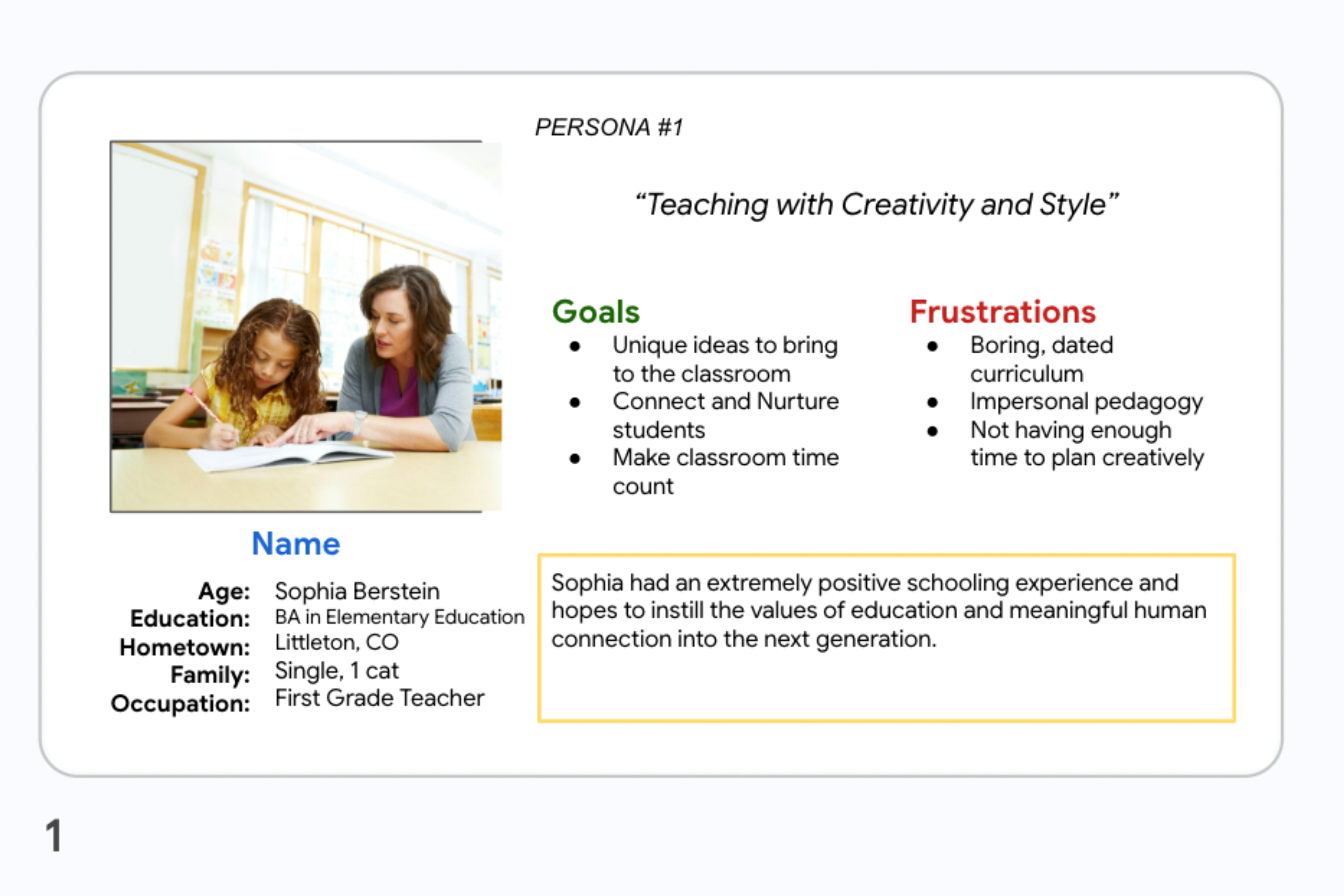 Slide Deck of User Research